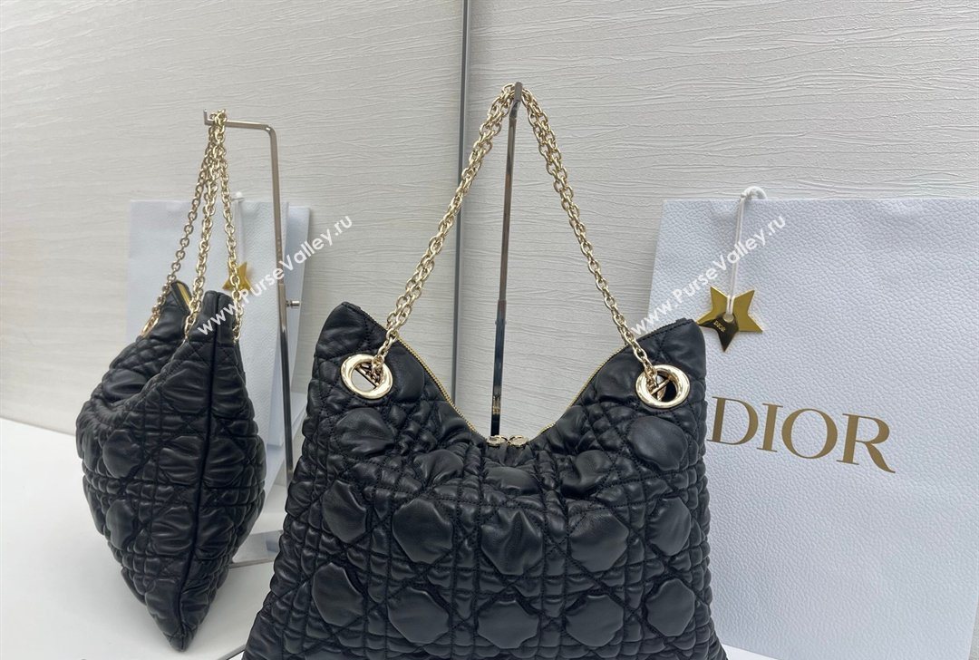 Dior Cannage - Quilted Leather Tote Bag Black 2026 DR012601 (XXG-260126001)