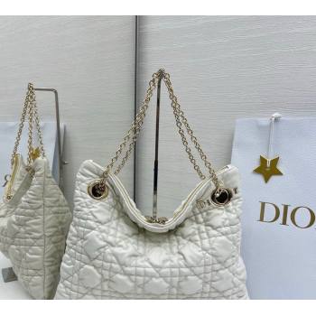Dior Cannage - Quilted Leather Tote Bag White 2026 DR012601 (XXG-260126003)