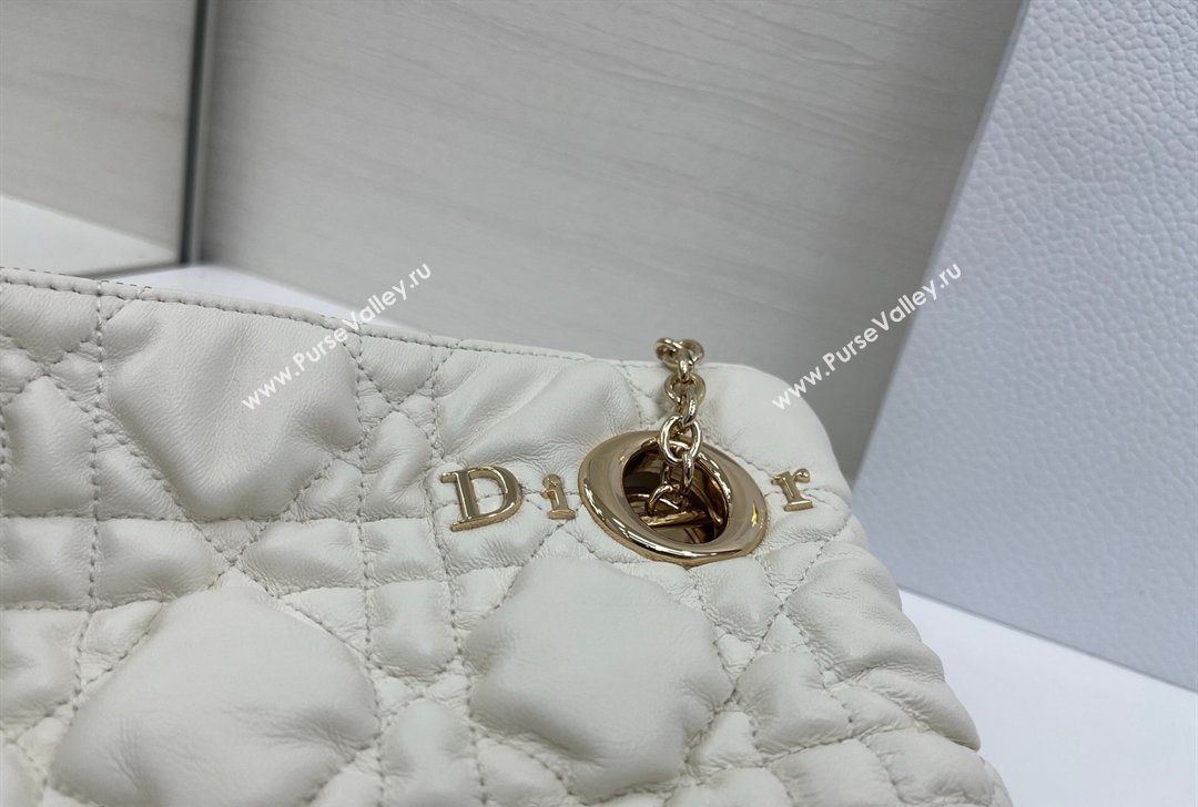Dior Cannage - Quilted Leather Tote Bag White 2026 DR012601 (XXG-260126003)
