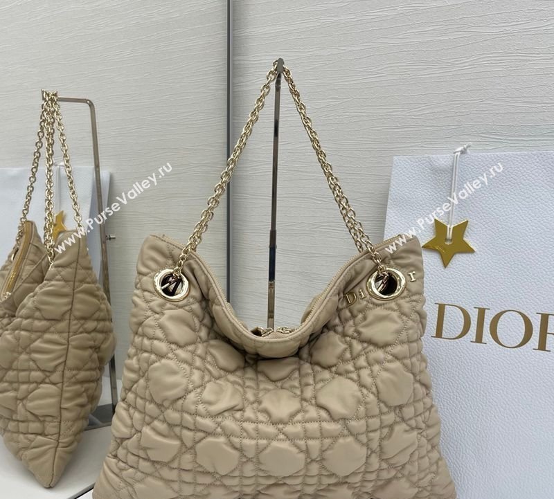 Dior Cannage - Quilted Leather Tote Bag Beige 2026 DR012601 (XXG-260126004)