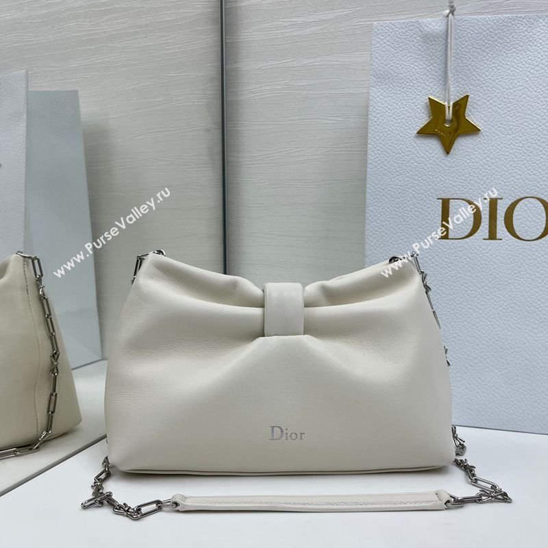 Dior Bow Small Bag in Lambskin Leather White 2026 0715PUQO (XXG-260124033)