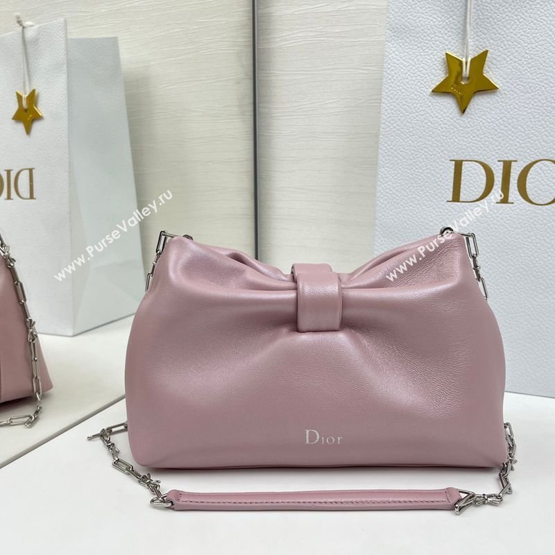 Dior Bow Small Bag in Lambskin Leather Pink2 2026 0715PUQO (XXG-260124041)