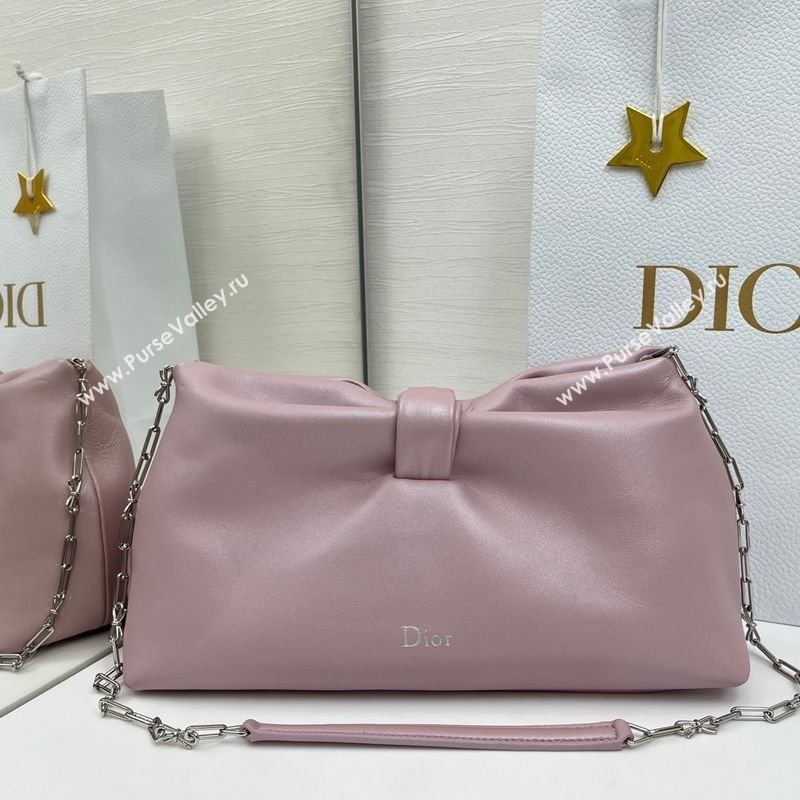 Dior Bow Medium Bag in Lambskin Leather Pink 2026 0715PUQO (XXG-260124042)