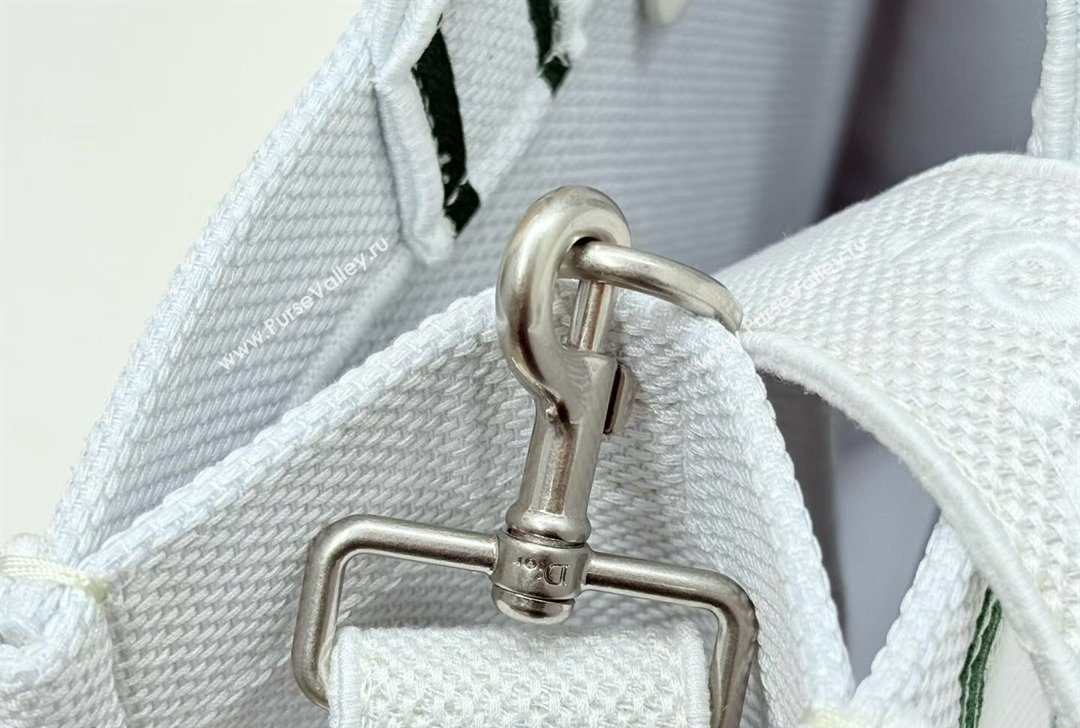 Dior Medium Book Tote Bag in White Book Cover Embroidery 2026 8833 (BF-260127035)
