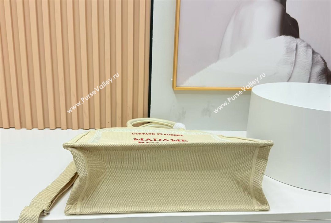 Dior Large Book Tote Bag in Beige Yellow Book Cover Embroidery 2026 8833 (BF-260127037)