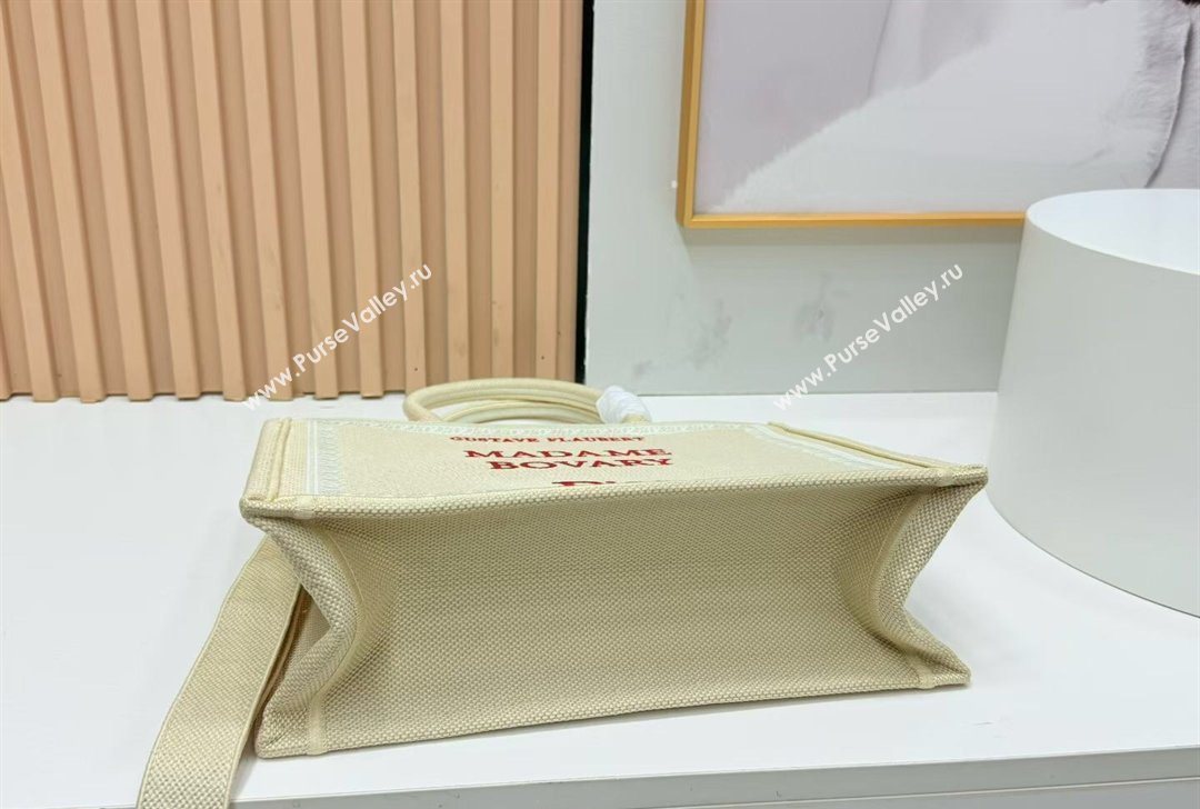 Dior Medium Book Tote Bag in Beige Yellow Book Cover Embroidery 2026 8833 (BF-260127038)