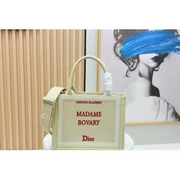Dior Small Book Tote Bag in Beige Yellow Book Cover Embroidery 2026 8833 (BF-260127039)