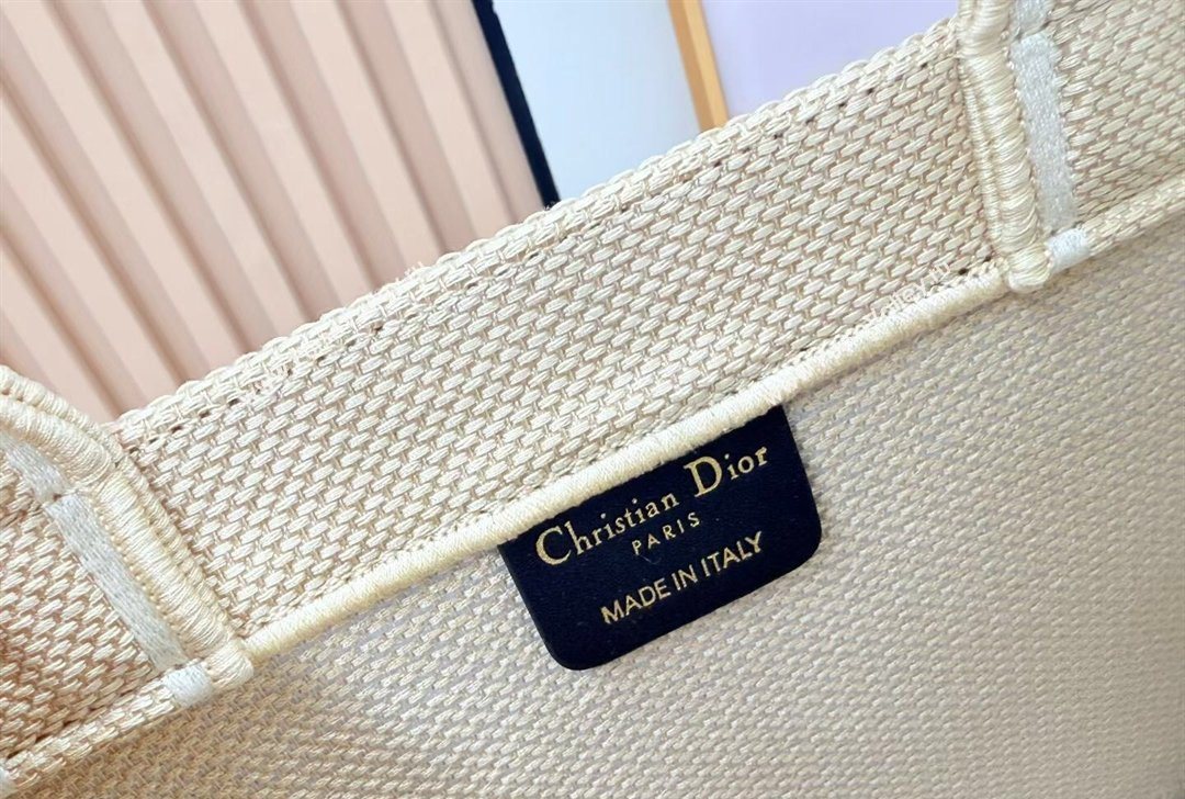 Dior Small Book Tote Bag in Beige Yellow Book Cover Embroidery 2026 8833 (BF-260127039)