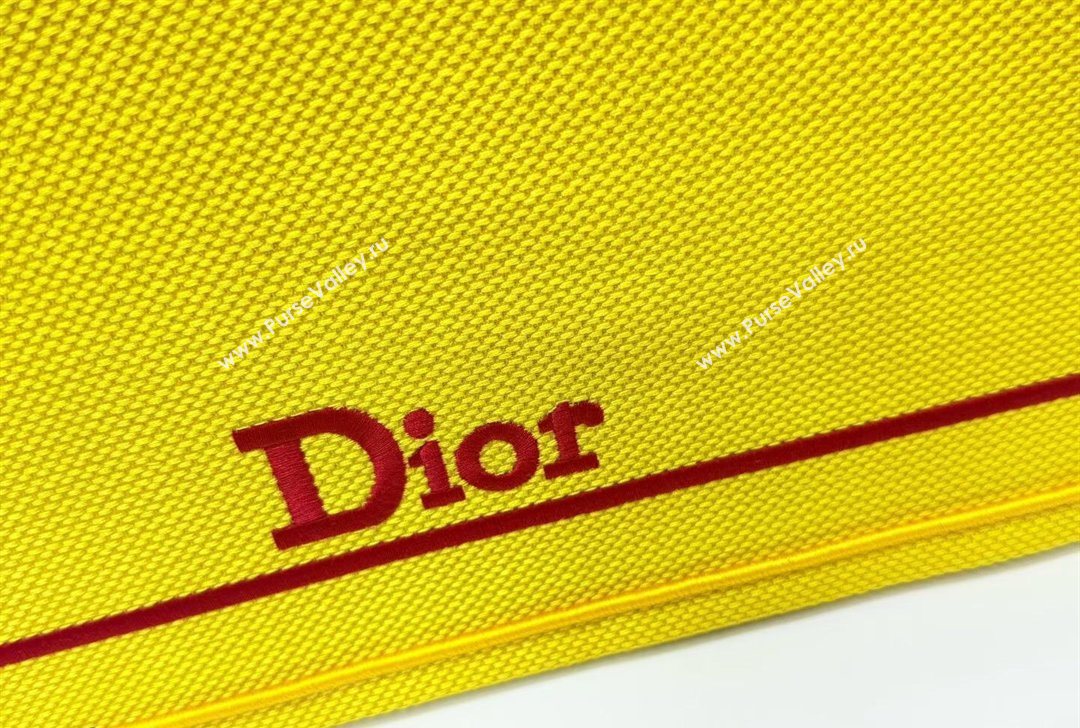 Dior Large Book Tote Bag in Yellow and Red Book Cover Embroidery 2026 8833 (BF-260127040)
