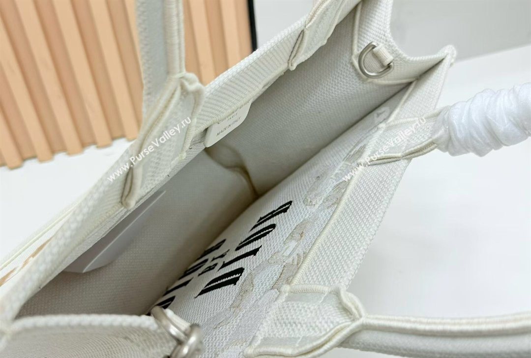 Dior Medium Book Tote Bag in Yellow and Red Book Cover Embroidery 2026 8834 (BF-260127044)