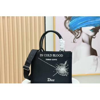 Dior Small Book Tote Bag in Black Sparkle Embroidery 2026 8833 (BF-260127071)
