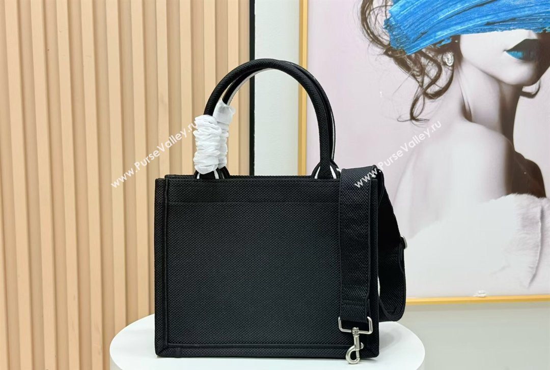 Dior Small Book Tote Bag in Black Sparkle Embroidery 2026 8833 (BF-260127071)