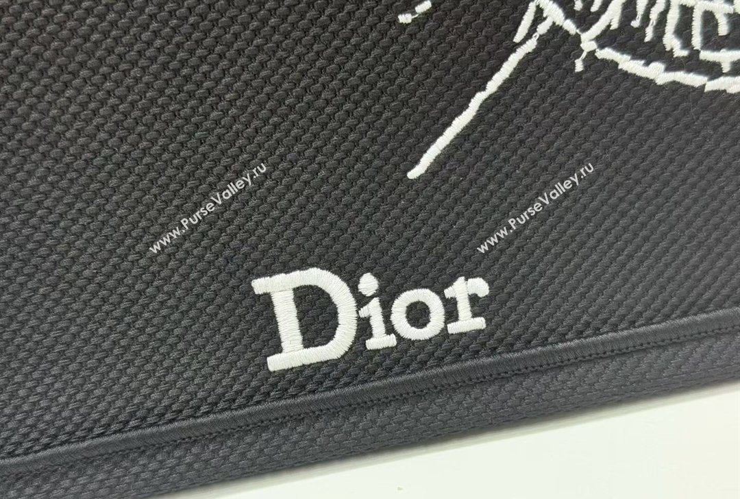 Dior Small Book Tote Bag in Black Sparkle Embroidery 2026 8833 (BF-260127071)