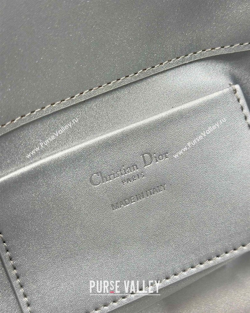 Dior Small Toujours Vertical Tote Bag in Macrocannage Calfskin Silver-Tone 2026 2835 (XXG-260126094)