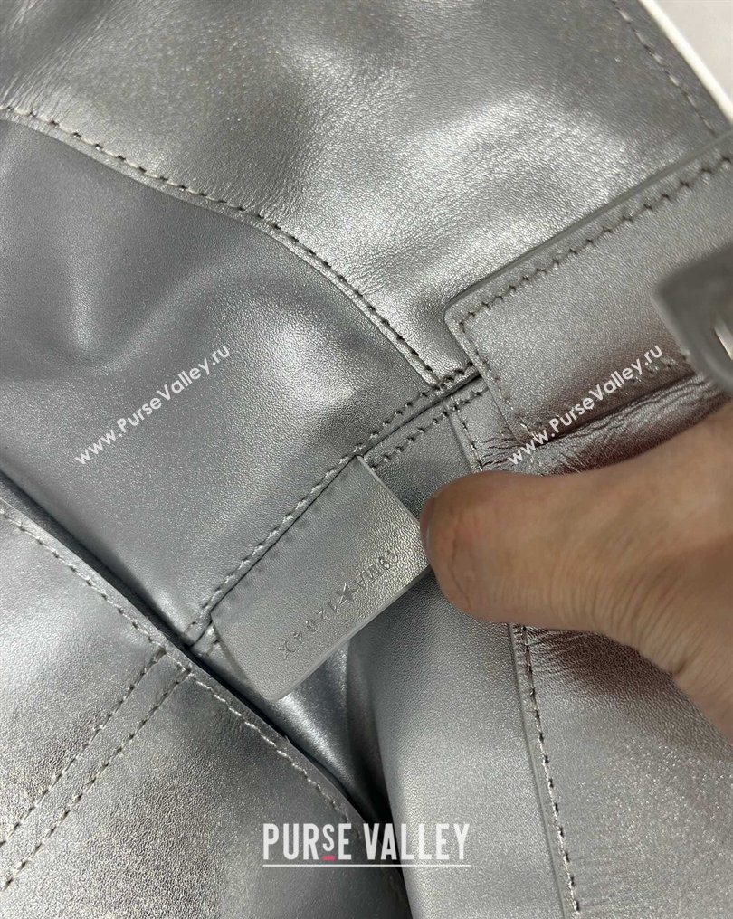 Dior Small Toujours Tote bag in Macrocannage Calfskin Leather Silver-Tone 2026 (XXG-260126100)