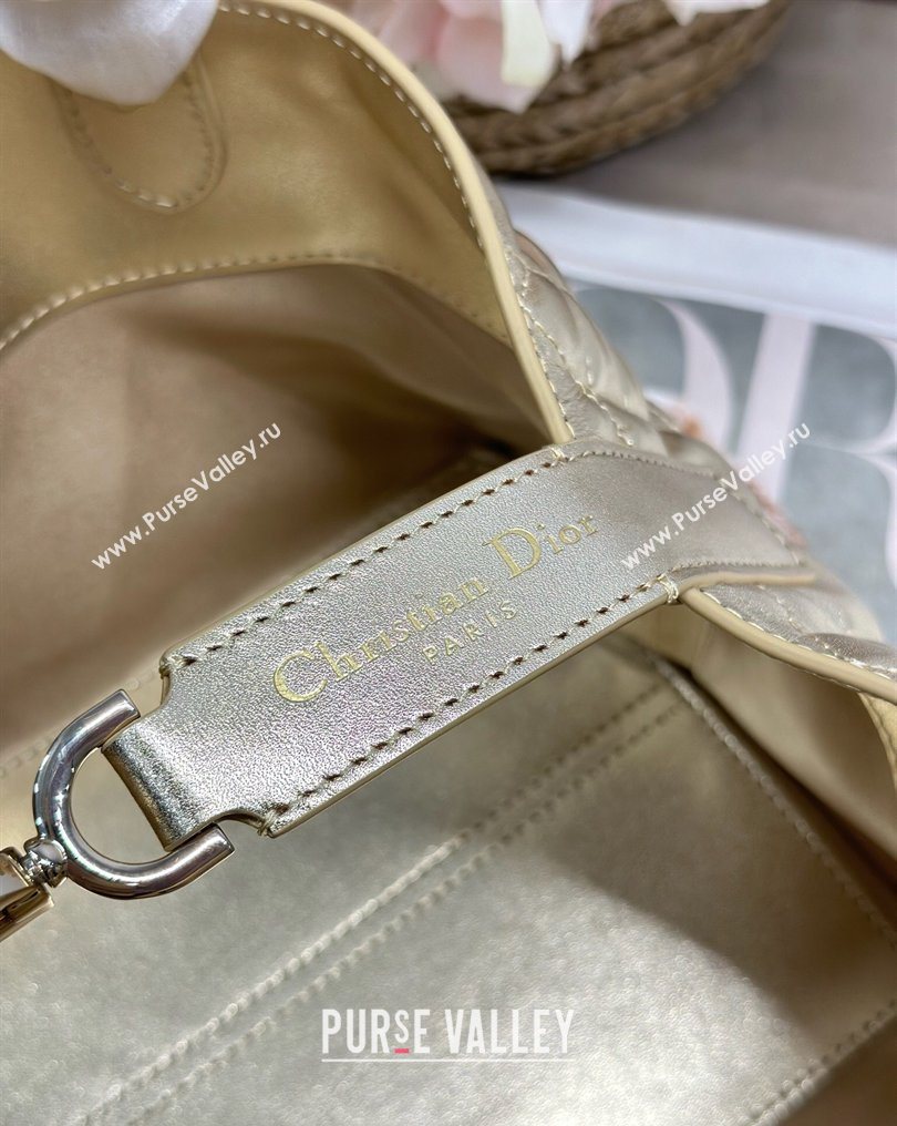 Dior Small Toujours Tote bag in Macrocannage Calfskin Leather Gold-Tone 2026 (XXG-260126101)