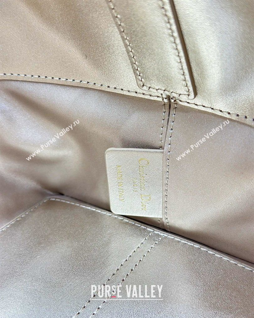 Dior Small Toujours Tote bag in Macrocannage Calfskin Leather Gold-Tone 2026 (XXG-260126101)