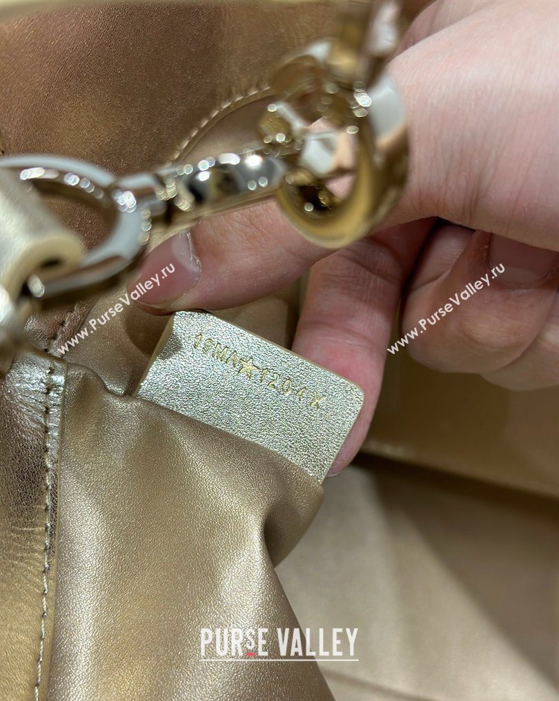 Dior Medium Toujours Vertical Tote Bag in Macrocannage Calfskin Gold-Tone 2026 2836 (XXG-260126093)