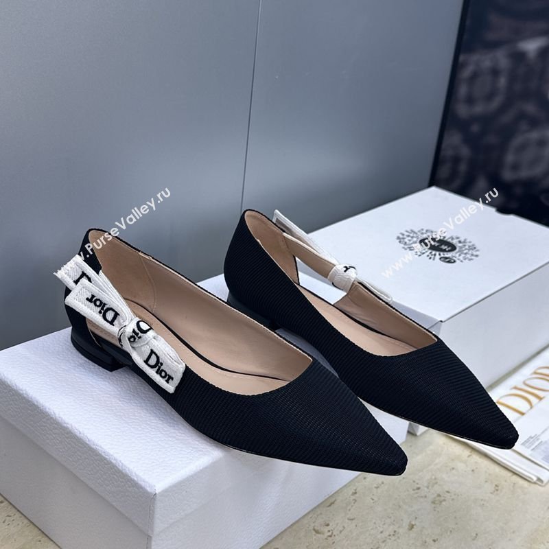 Dior JAdior Ballets Flat in Technical Fabric Black 2026 DR030201 (JC-260302058)