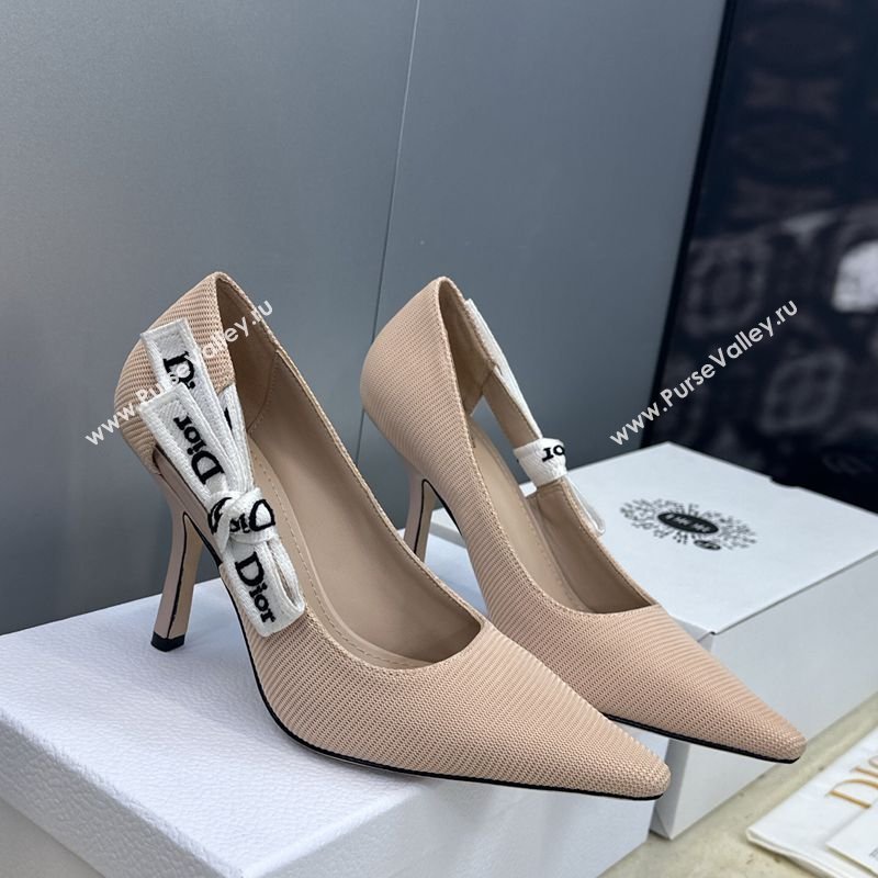 Dior JAdior Pumps 9.5cm in Technical Fabric Nude Pink 2026 DR030201 (JC-260302055)