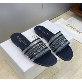 Dior Dway Flat Slides Sandal in Transparent and TPU Blue 2026 (JC-260302092)