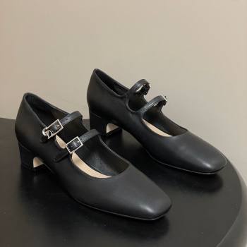 Dior Cherie Pumps 4cm in Supple Calfskin Leather Black 2026 0303 (MD-260303005)