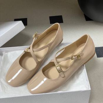 Dior Very Dior Ballet Flats in Patent Leather Nude Pink 2026 0303 (MD-260303014)