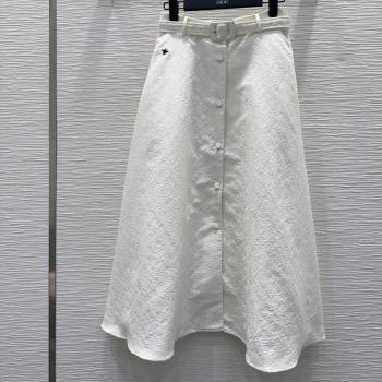 Dior Long Skirt White 2026 DR031102 (QI-260311071)