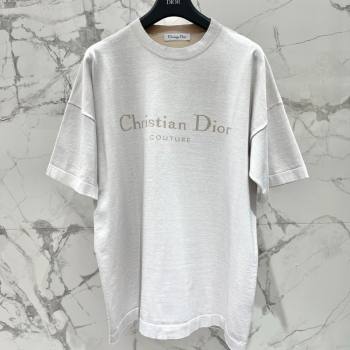 Dior Cotton T-Shirt Light Grey 2026 DR0311012 (QI-260311106)