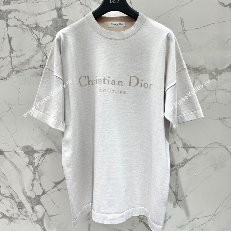 Dior Cotton T-Shirt Light Grey 2026 DR0311012 (QI-260311106)