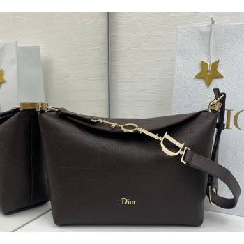 Dior Small Diorly Bag in Cannage Flat Calfskin Leather Brown 2026 (XXG-260408103)