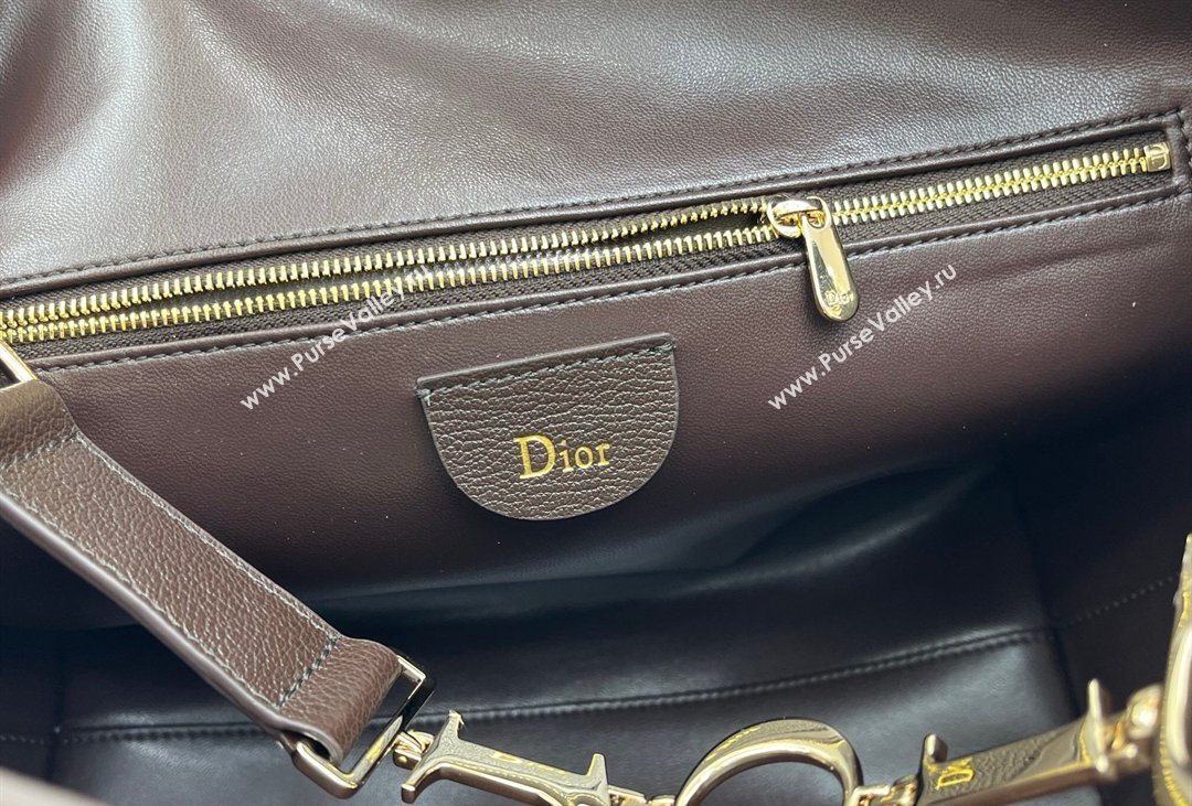 Dior Small Diorly Bag in Cannage Flat Calfskin Leather Brown 2026 (XXG-260408103)