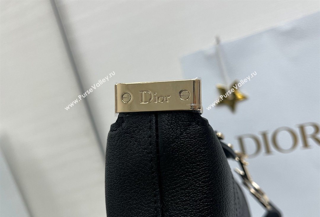 Dior Medium Diorly Bag in Cannage Flat Calfskin Leather Black 2026 (XXG-260408106)