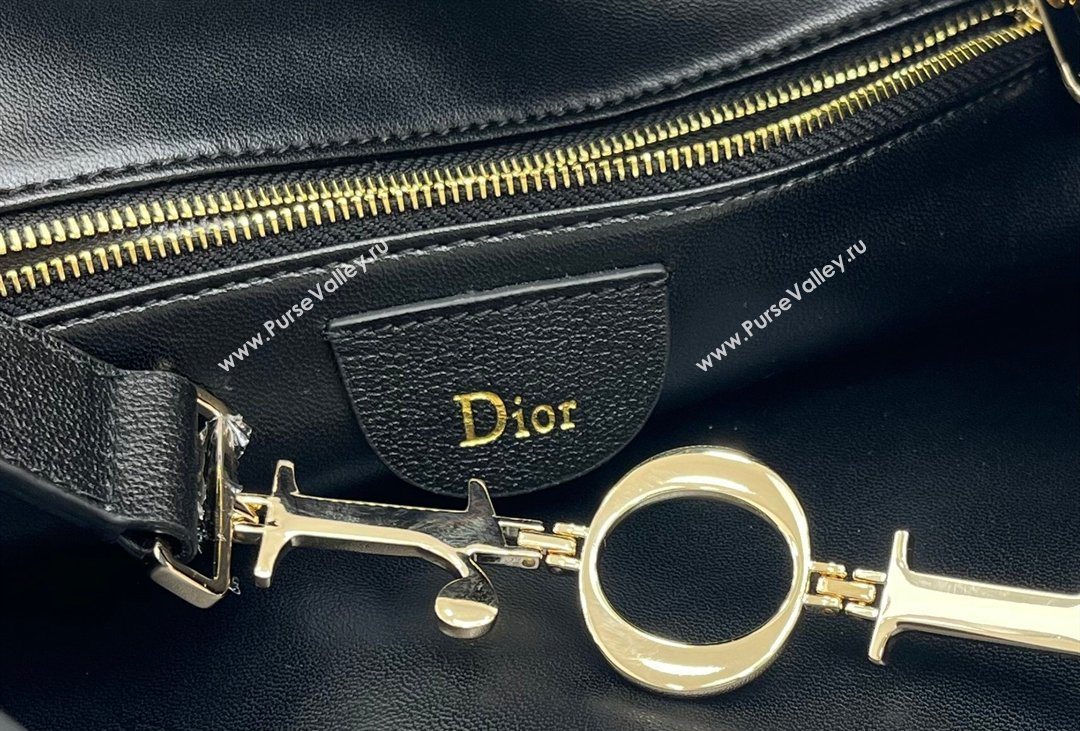 Dior Medium Diorly Bag in Cannage Flat Calfskin Leather Black 2026 (XXG-260408106)