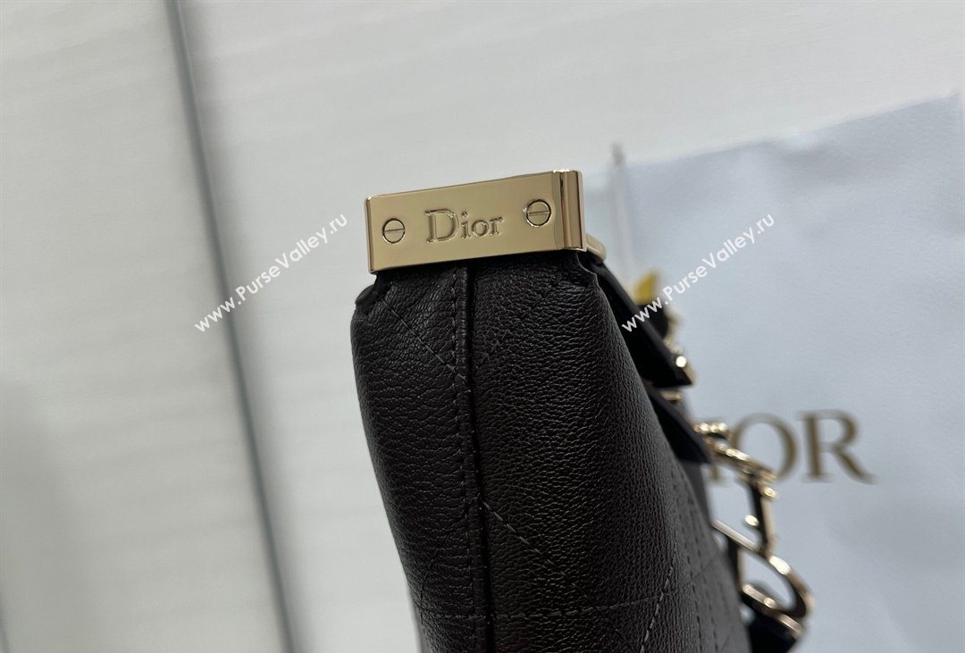 Dior Medium Diorly Bag in Cannage Flat Calfskin Leather Brown 2026 (XXG-260408107)