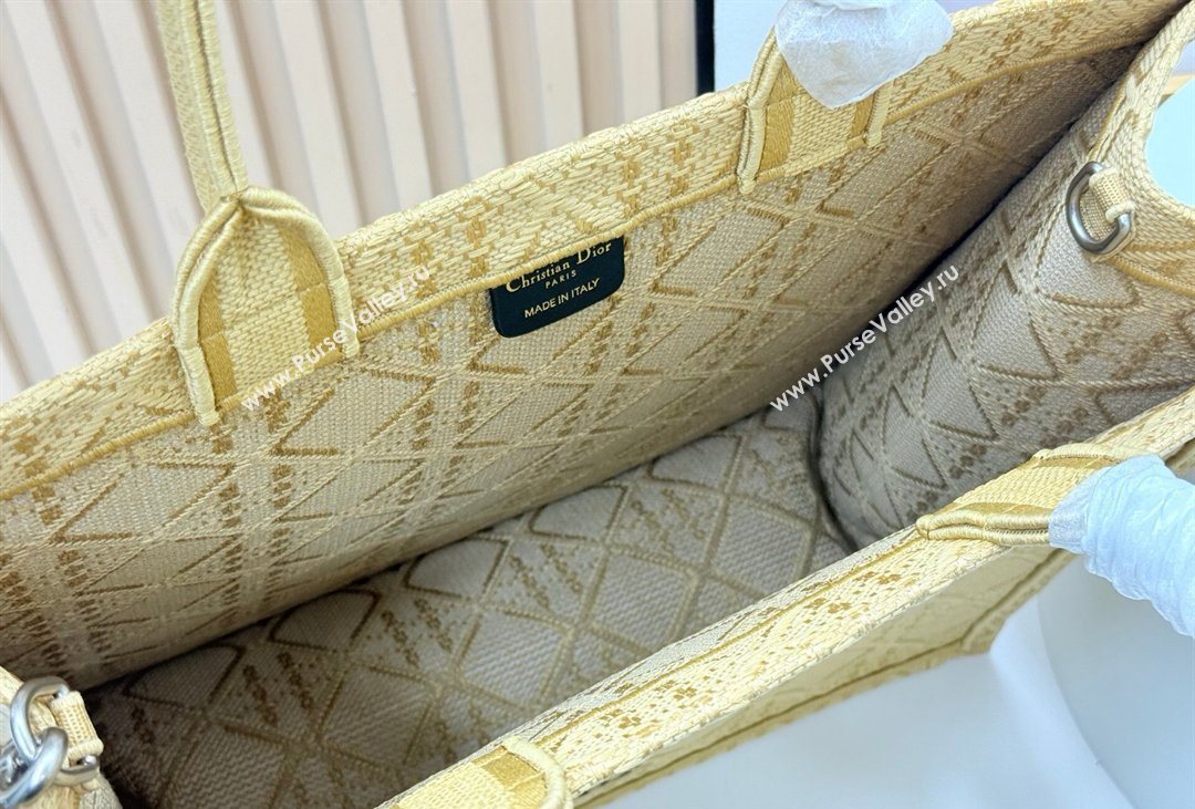 Dior Mens Large Book Tote Bag in Cannage Embroidery and Bees Gold-Tone 2026 8833 (BF-260408116)