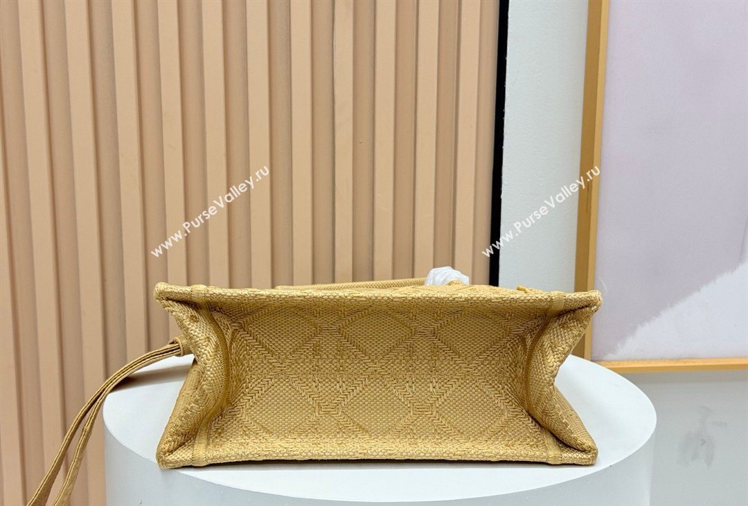 Dior Mens Small Book Tote Bag in Cannage Embroidery and Bees Gold-Tone 2026 8833 (BF-260408118)