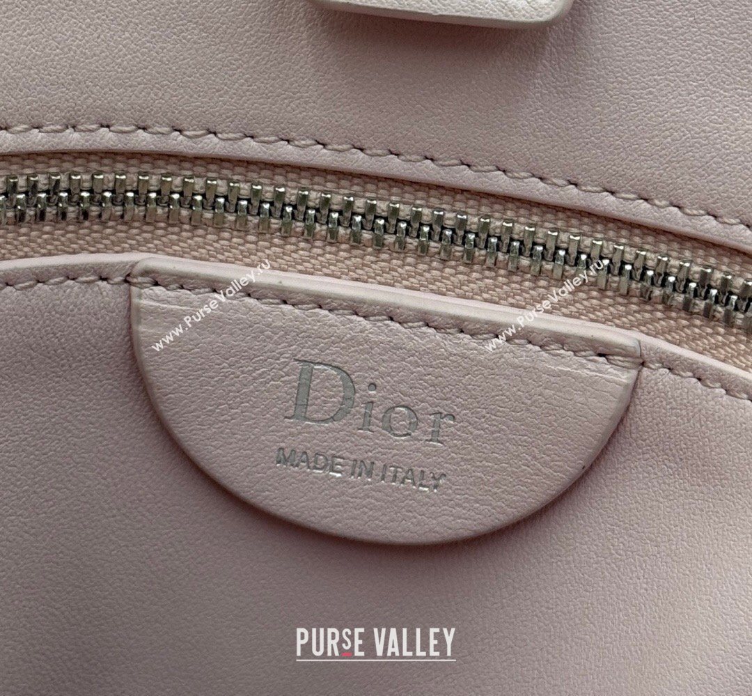 Dior Trianon Bucket Bag with Chain in Flat Macrocannage Lambskin Leather Pink 2026 M0179 (BF-260409001)