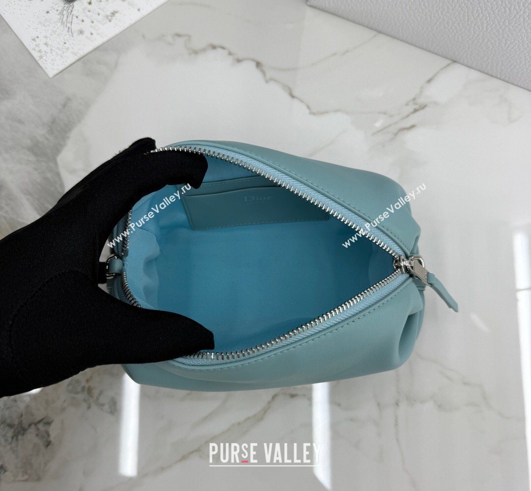 Dior Bow Pouch Bag in Lambskin Leather Green 2026 S3900 (BF-260409007)
