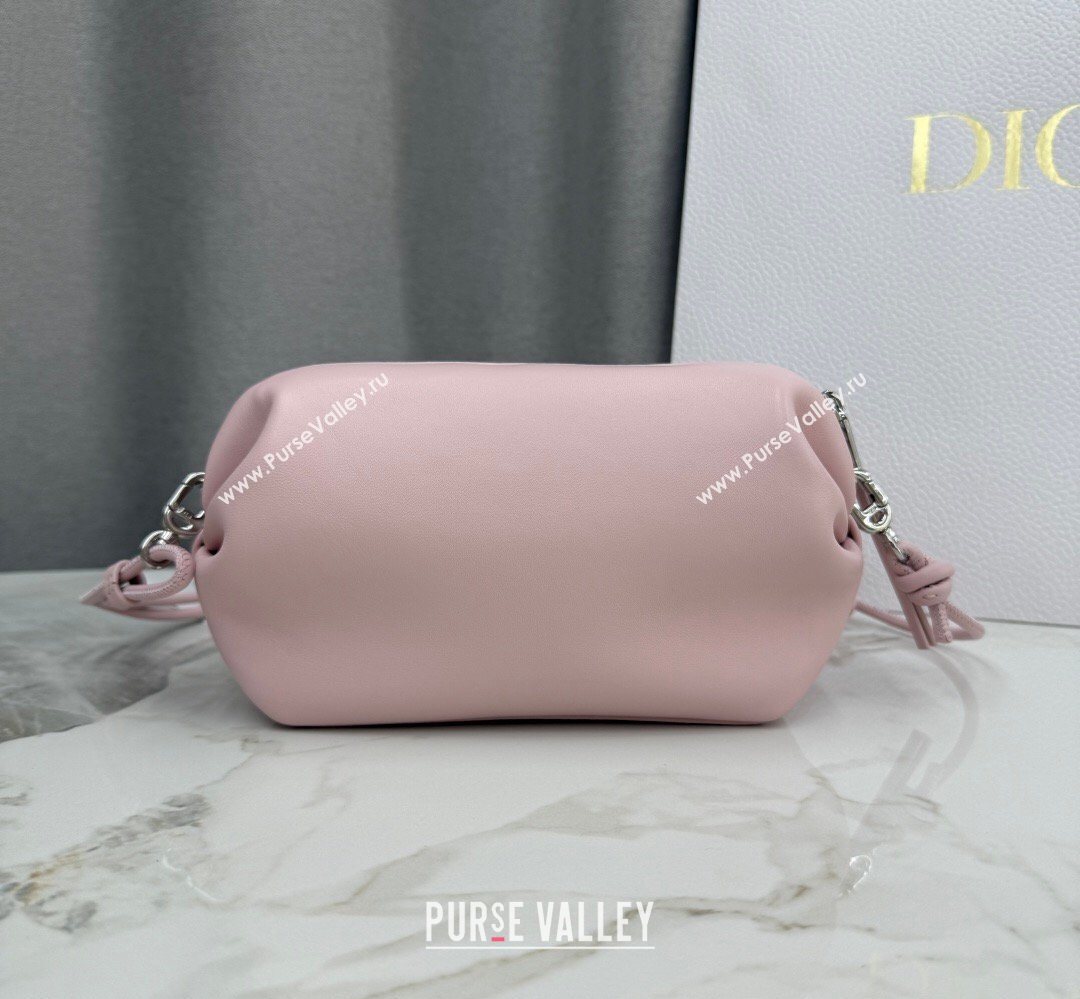 Dior Bow Pouch Bag in Lambskin Leather Pink 2026 S3900 (BF-260409008)