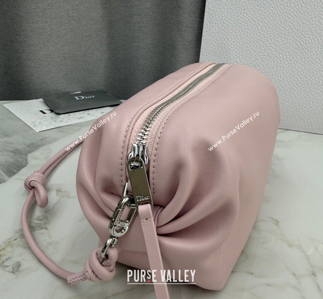 Dior Bow Pouch Bag in Lambskin Leather Pink 2026 S3900 (BF-260409008)
