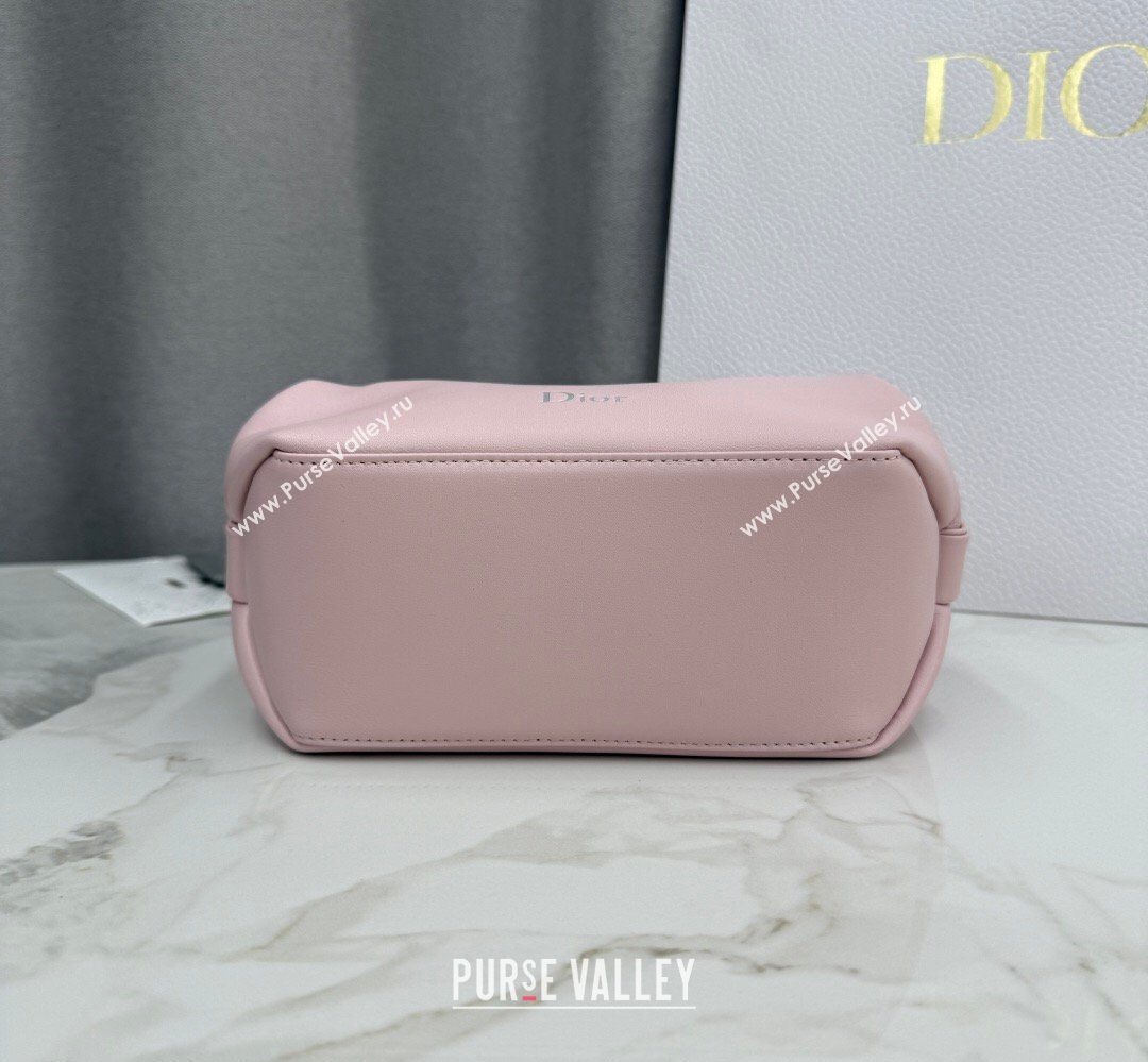 Dior Bow Pouch Bag in Lambskin Leather Pink 2026 S3900 (BF-260409008)