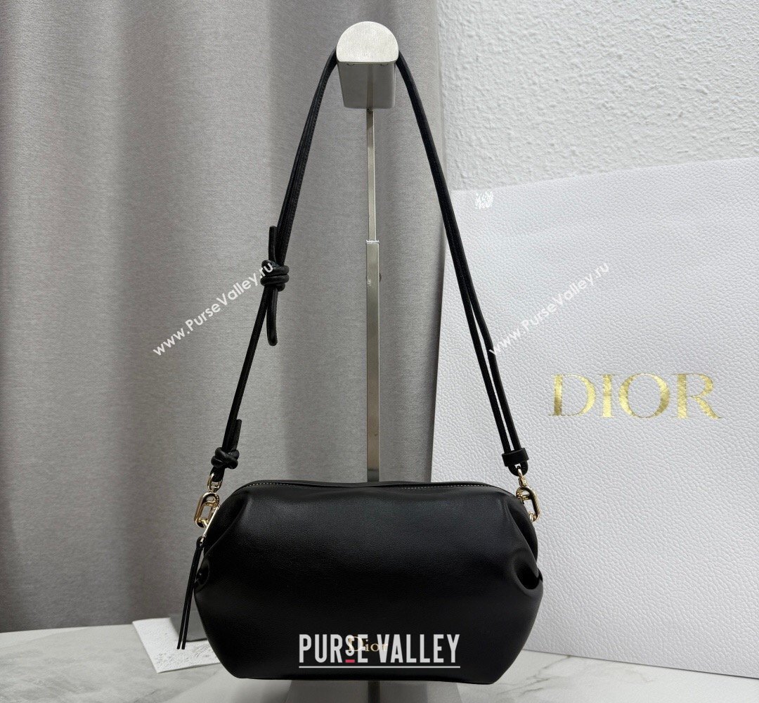 Dior Bow Pouch Bag in Lambskin Leather Black 2026 S3900 (BF-260409011)