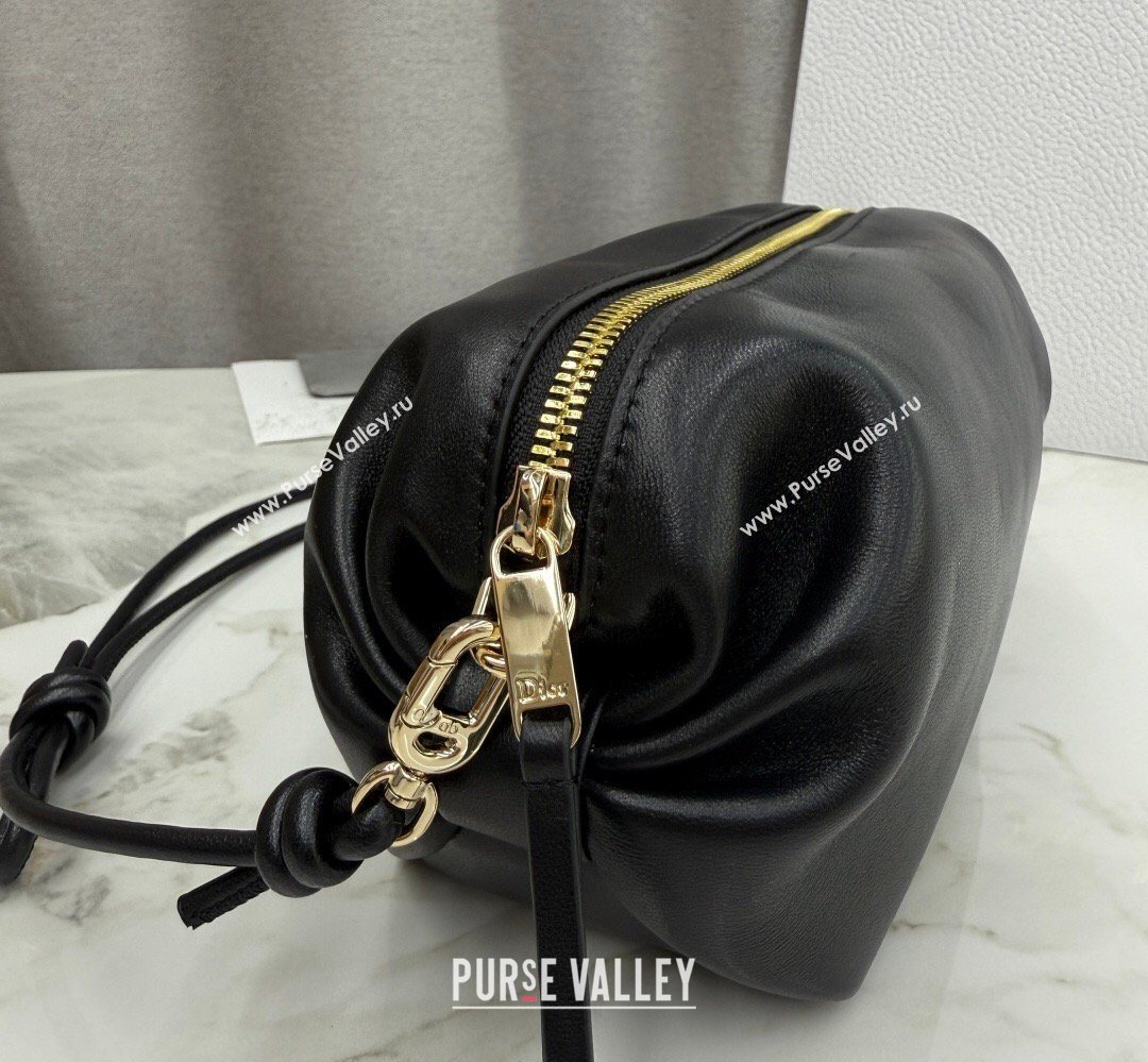 Dior Bow Pouch Bag in Lambskin Leather Black 2026 S3900 (BF-260409011)