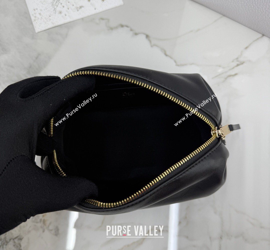 Dior Bow Pouch Bag in Lambskin Leather Black 2026 S3900 (BF-260409011)