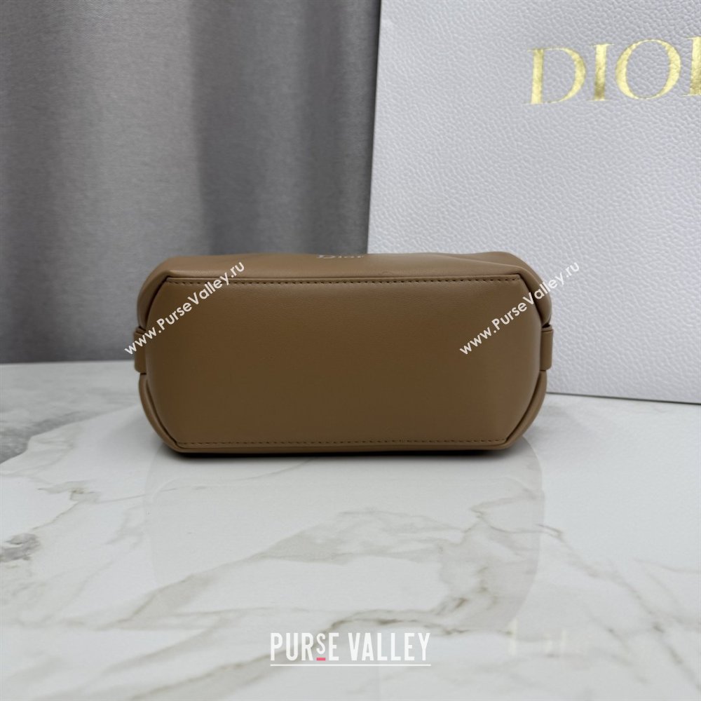 Dior Bow Pouch Bag in Lambskin Leather Brown 2026 S3900 (BF-260409013)