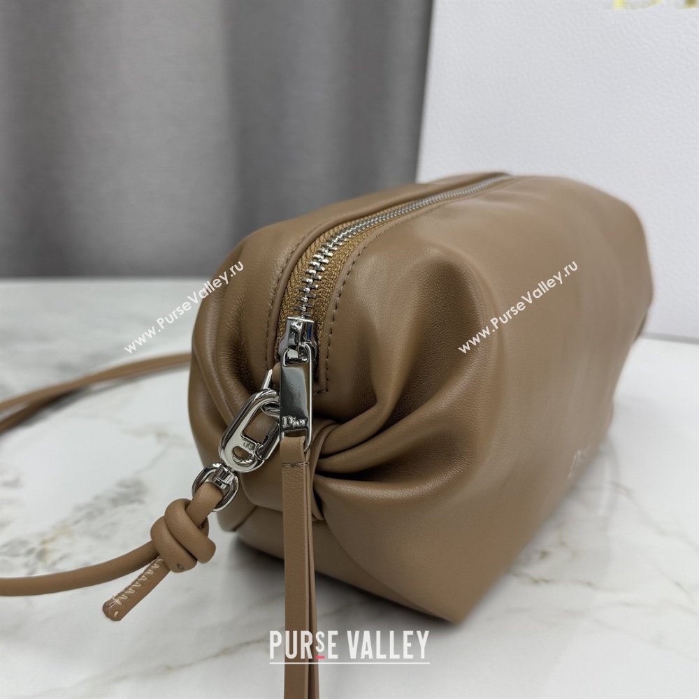 Dior Bow Pouch Bag in Lambskin Leather Brown 2026 S3900 (BF-260409013)