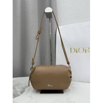 Dior Bow Pouch Bag in Lambskin Leather Brown 2026 S3900 (BF-260409013)