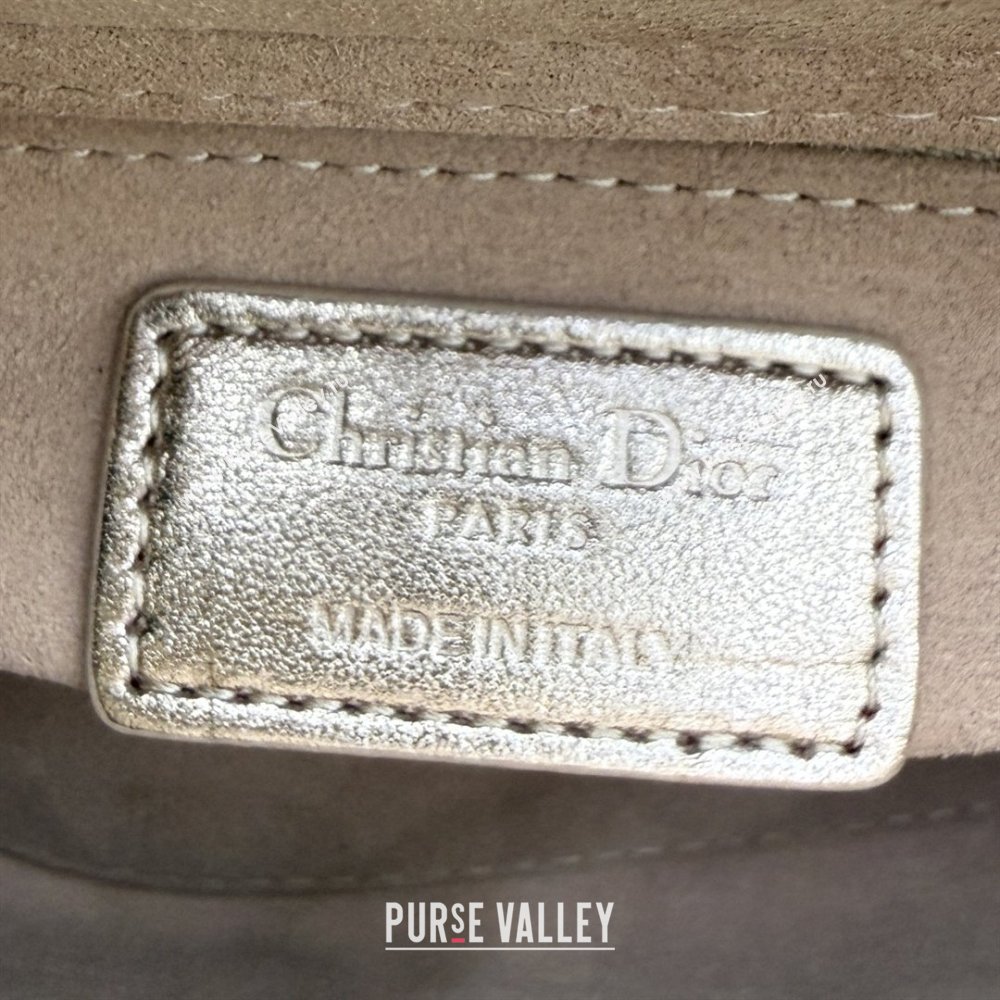 Dior Classic Mini Lady Dior Bag in Cannage Lambskin Champagne Gold 2026 M0505 0409 (BF-260409028)