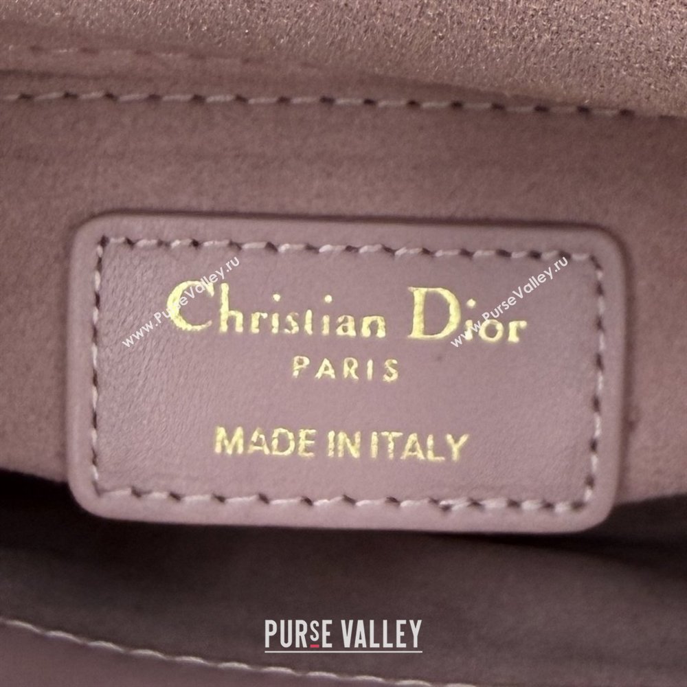 Dior Classic Mini Lady Dior Bag in Cannage Lambskin Vintage Pink 2026 M0505 0409 (BF-260409031)